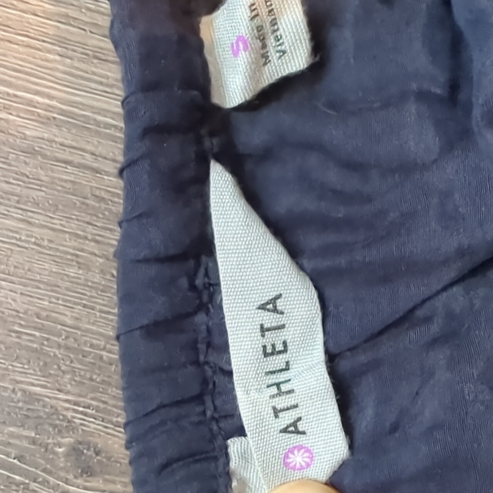 Athleta Molokai Strapless Maxi Eyelet Silk-Blend in Navy Blue Dress in Small - Picture 11 of 11